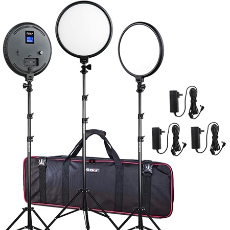 Kit de 3 panneaux Led Bicolor VILTROX VL-500T Bi-Color Round Light