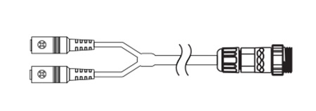 Cordon adaptateur GANTOM DMX et alimentation GoCable vers ProCable