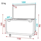 Flight-case DAP AUDIO pour 8 rampes SHOWTEC Sunstrip Active