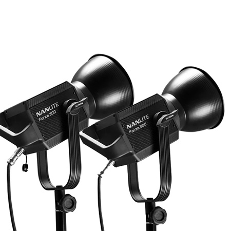Kit de 2 torches Led 300W Daylight 5600K NANLITE Forza 300 II