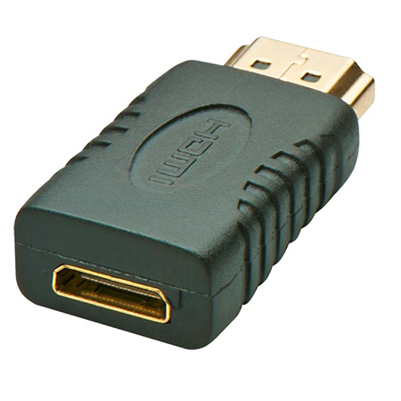 Adaptateur LINDY Mini HDMI femelle - HDMI mâle dorée 