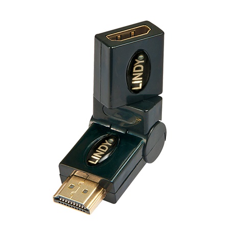 Adaptateur LINDY HDMI mâle - femelle - Dorée