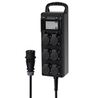 Bloc P17 16A tétra vers 6 PC 10/16A NF + inter diff 40A 30mA - NOIR