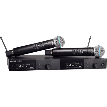 Système HF numérique double Shure SLX-D - micros main capsule BETA58