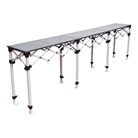 Comptoir en acier pliant SAMIA dimensions 2,86 x 0,4m