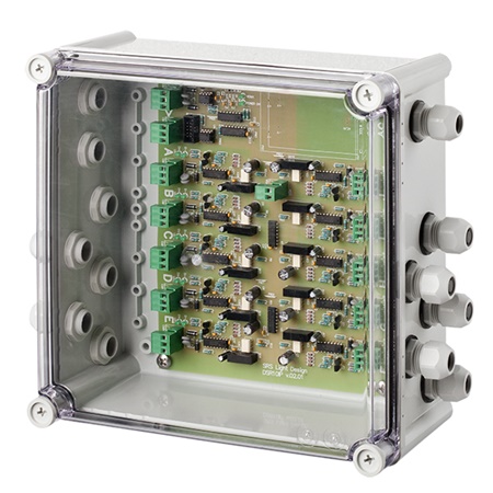 Splitter booster SRS DMX 1 entrée 10 sorties en boitier étanche IP65