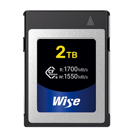 Carte mémoire WISE CFexpress Type B CFX-B 2To 1700 / 1550Mb/s