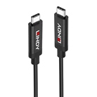 Cordon USB 3.1 Gen 2 type C Actif mâle/mâle LINDY - 5m - Noir