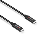 Cordon USB 3.1 Gen 2 type C Actif mâle/mâle LINDY - 5m - Noir