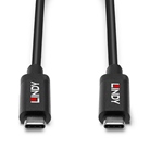 Cordon USB 3.1 Gen 2 type C Actif mâle/mâle LINDY - 5m - Noir