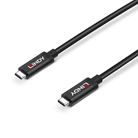 Cordon USB 3.1 Gen 2 type C Actif mâle/mâle LINDY - 5m - Noir