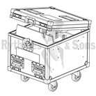 Flight-case type malle Rythmes et Sons pour 2 palans Verlinde SR1