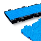 Système de modules DEFENDER Midi 5 2D Set bleu pour l'accessibilité