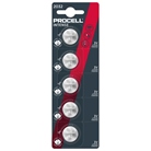 Carte de 5 piles bouton lithium 3V CR2032 Procell by Duracell INTENSE