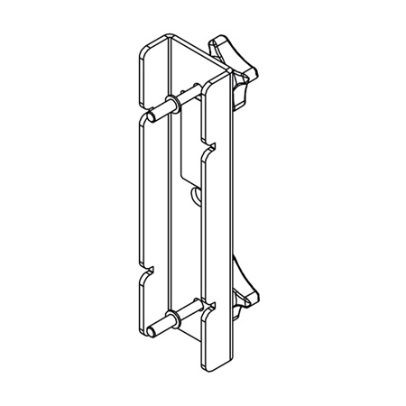 Adaptateur pour fixation ID84 NEXO avec colliers ou crochets - noir