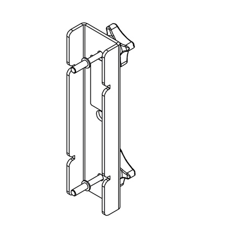 Adaptateur pour fixation ID84 NEXO avec colliers ou crochets - blanc