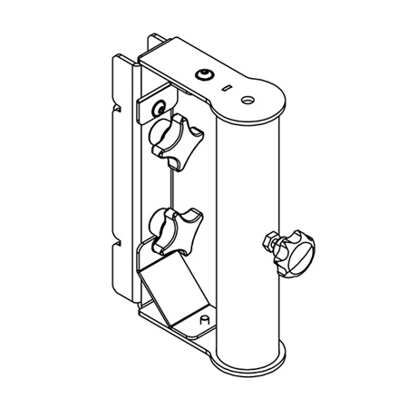 Adaptateur pour montage ID84 ou ID84L sur mât ou pied - blanc NEXO