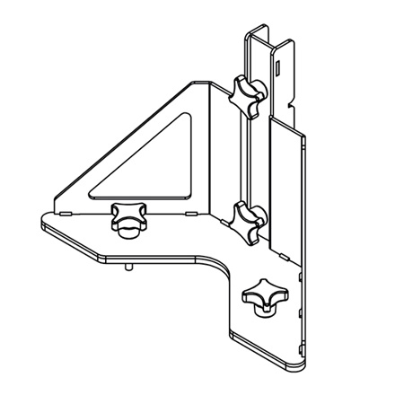 Adaptateur pour ID84 / ID84L / IDS312 sur embase VNT-BP600 - noir NEXO