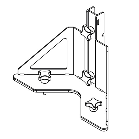 Adaptateur pour ID84 / ID84L / IDS312 sur embase VNT-BP600 - blanc