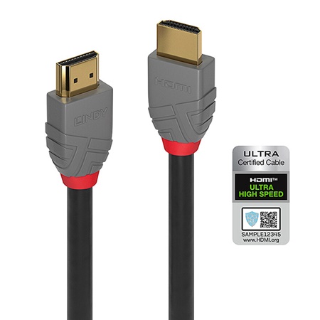 Cordon HDMI 2.1 48Gb/s Ultra High Speed LINDY - 50cm