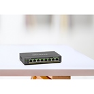 Switch Ethernet 8 ports Gigabit NETGEAR GS308 manageable PoE+