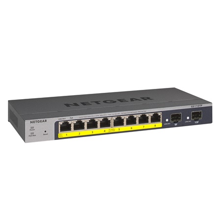 Switch Ethernet 8 ports Gigabit NETGEAR Manageable GS310TP V3 PoE+