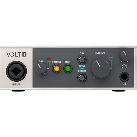 Interface audio USB-C 1 X 2 avec préamp vintage VOLT1 UAUDIO