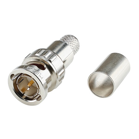 Fiche mâle BNC 50Ohm à baïonnette pour câble antenne RG213/LL