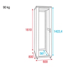 Baie de brassage 32U avec porte grillagée SHOWGEAR RCA-FSM-32