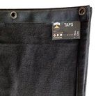 Pendrillon en molleton coton 500g/m² non plombé 290x600cm - noir