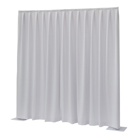 Rideau WENTEX P&D Medium Gloss Satin 175 g/m² blanc Dim.(LxH):3x2,5m