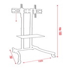 Chariot support mobile SHOWGEAR pour écran LCD 37 à 55''