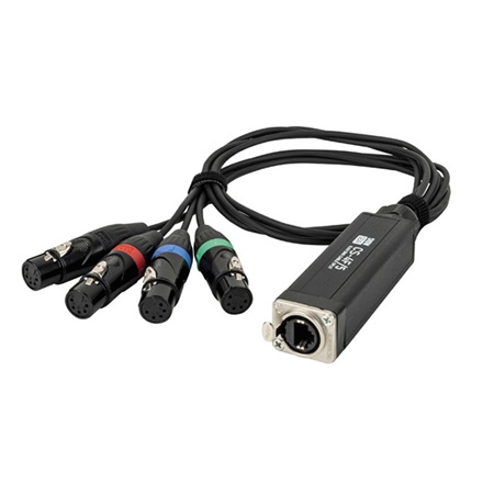 Emetteur 4 canaux SHOWGEAR CS-4F/5 DMX 5p 