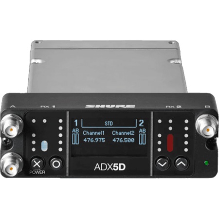 Récepteur portable double Shure Axient Digital ADX5D