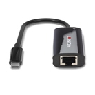 Adaptateur LINDY USB 3.2 type C mâle - Ethernet Gigabit RJ45 PD 3.0