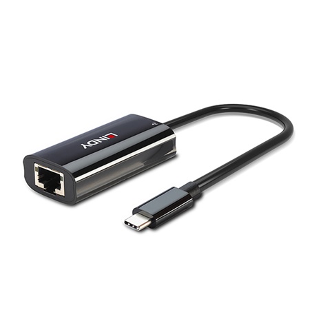 Adaptateur LINDY USB 3.2 type C mâle - Ethernet Gigabit RJ45 PD 3.0