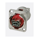 Embase série D FIREWIRE 9 pôles femelle CROISE (IEEE 1394)