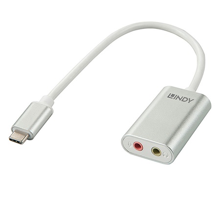 Adaptateur LINDY USB type C vers Audio Mini Jack 3,5mm