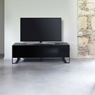 Meuble TV bas UX Design ERARD Naga 1400 Carbon - Chargeur QI et USB