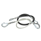 Elingue câble acier 3mm - gaine noire - CMU 90kg - Lg 4m