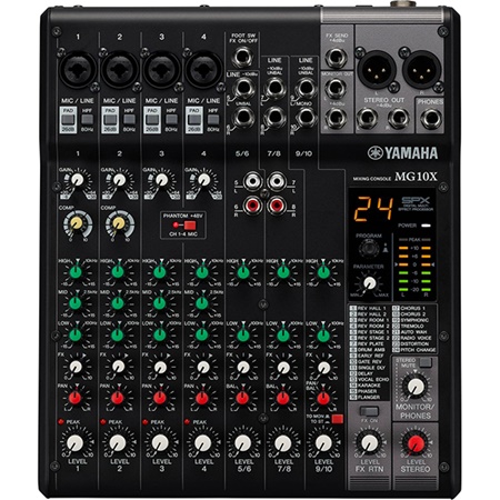 Console de mixage analogique 10 entrées + multi-effets MG10X Yamaha