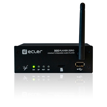 Lecteur USB-microSD-DLNA-Airplay-Wifi Player Zero Ecler