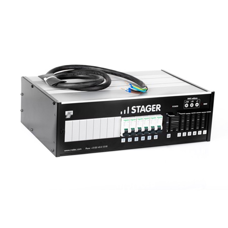 Gradateur numérique STAGER RVE 6 x 2.3kW - Protection par disjoncteur