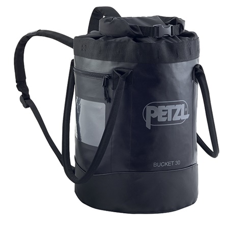 Sac en toile auto-portant capacité 30l PETZL Bucket Tactical 30 - Noir