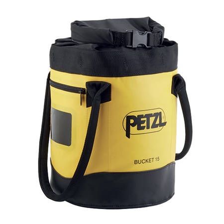 Sac en toile auto-portant capacité 15l PETZL Bucket 15 - Jaune