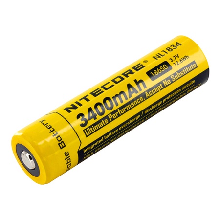Batterie de rechange NITECORE NL1834 type 18650 pour lampe torche