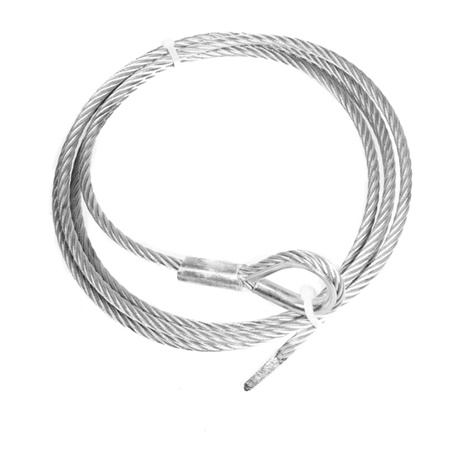Elingue 8mm queue de rat + cossée manchonnée pour COULISSTOP80 - 4m