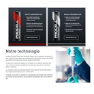 Boîte de 10 piles alcalines 1.5V LR03 AAA PROCELL INTENSE by Duracell