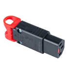 Connecteur IEC LOCK+ C13 long à visser - corps droit