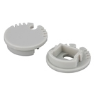 PROLINE-8-CAP - Lot de 2 cache-extrémités gris pour profilé PRO 8 Round - ARTECTA